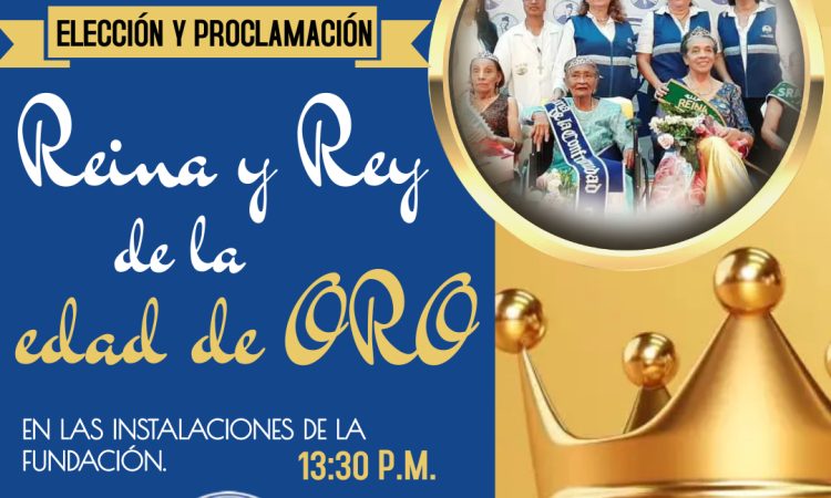 Este sábado 25 de Febrero acompáñanos a la elección y proclamación del REY y REINA de la edad de ORO de ese 2023. En las instalaciones de la fundación desde las 13:30 PM. Te esperamos. Habrá sorpresas, eventos, y mucha diversión para nuestros amigos.